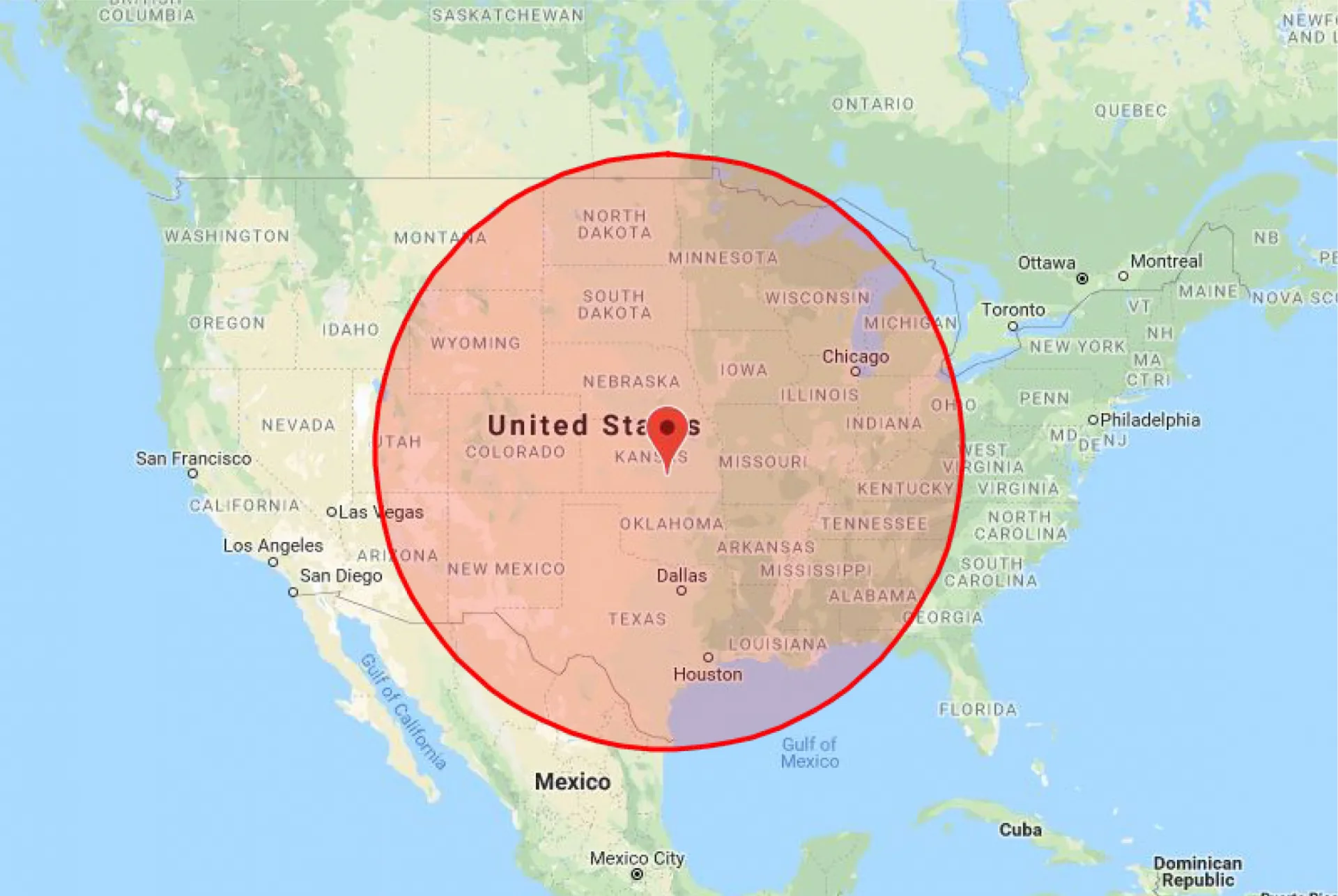 Citation 525 range map